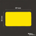 Dymo 11354 compatible labels yellow, 57 x 32mm, 1000 labels