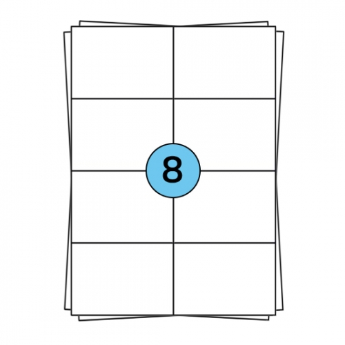A4 sheet labels 105 x 74 mm, 800 labels, removable