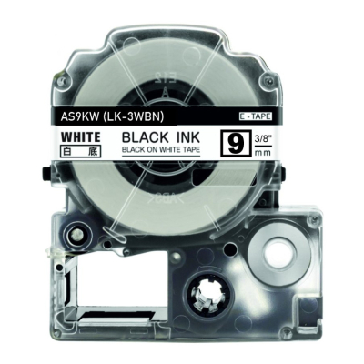 Epson LK-3WBN saderīgs letter lente